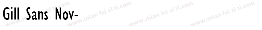 Gill Sans Nov字体转换